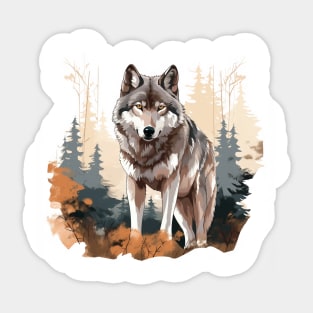 Grey Wolf Sticker